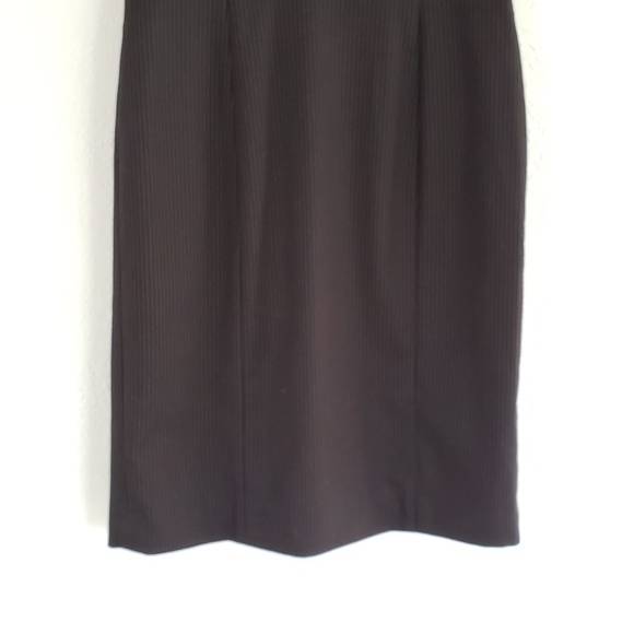 H&M Pin Stripe Black White Zippered Work Dress - Picture 8 of 8